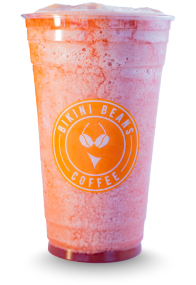 bikini beans Strawberry smoothie menu item
