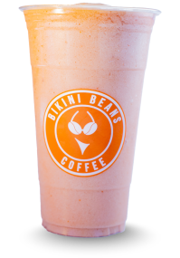 bikini beans Strawberry Banana smoothie menu item
