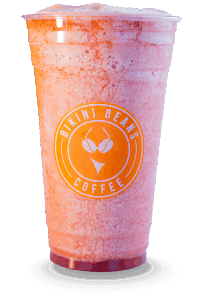 bikini beans Strawberry smoothie menu item